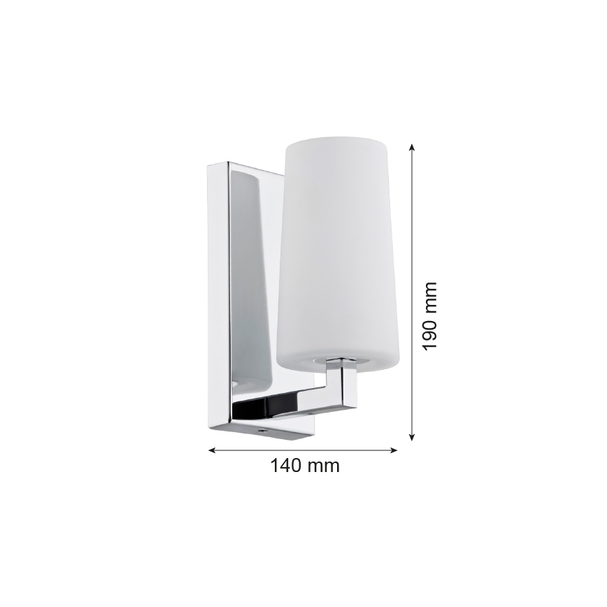 Argon 3358 - Applique murale CAMELOT 1xE27/15W/230V chrome brillant