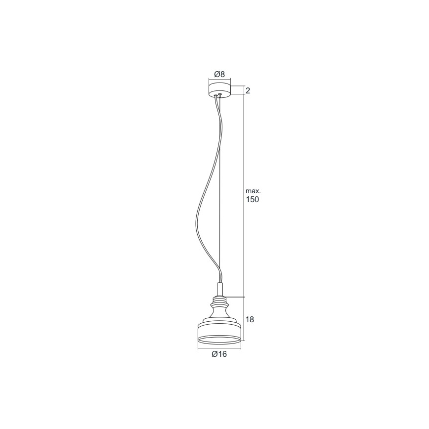 Argon 3795 - Suspension LED avec fil TULUZA LED/5W/230V