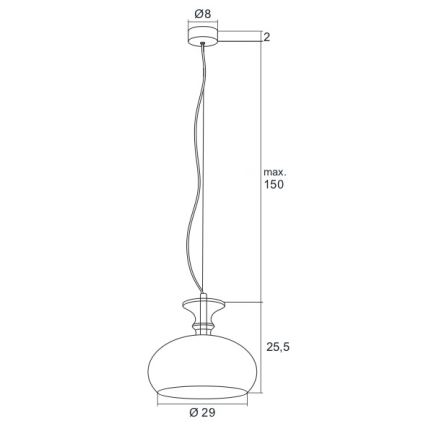 Argon 3805 - Suspension LED avec fil GROSSETO LED/8W/230V