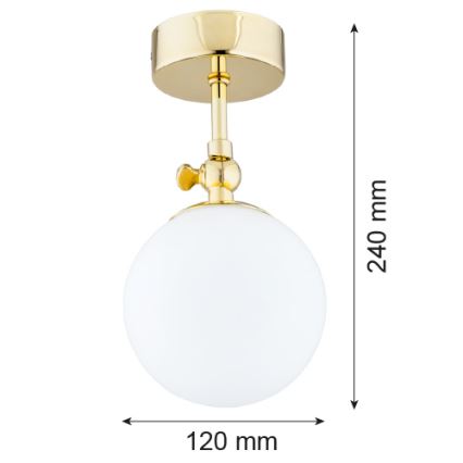 Argon 4001 - Plafonnier à montage en applique pour salle de bains LATINA 1xE14/40W/230V IP44