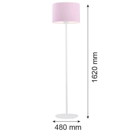 Argon 4132 - Lampadaire MAGIC 1xE27/15W/230V rose/blanc