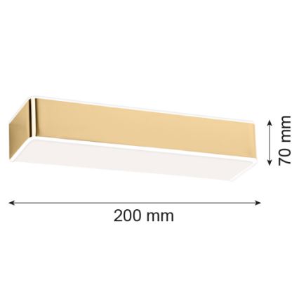 Argon 4147 - Applique murale RODAN 1xE27/15W/230V doré
