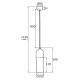 Argon 4212 - Suspension filaire BURGOS 1xE27/15W/230V laiton