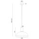 Argon 4220 - Suspension filaire SINES 1xE27/15W/230V d. 28 cm blanc