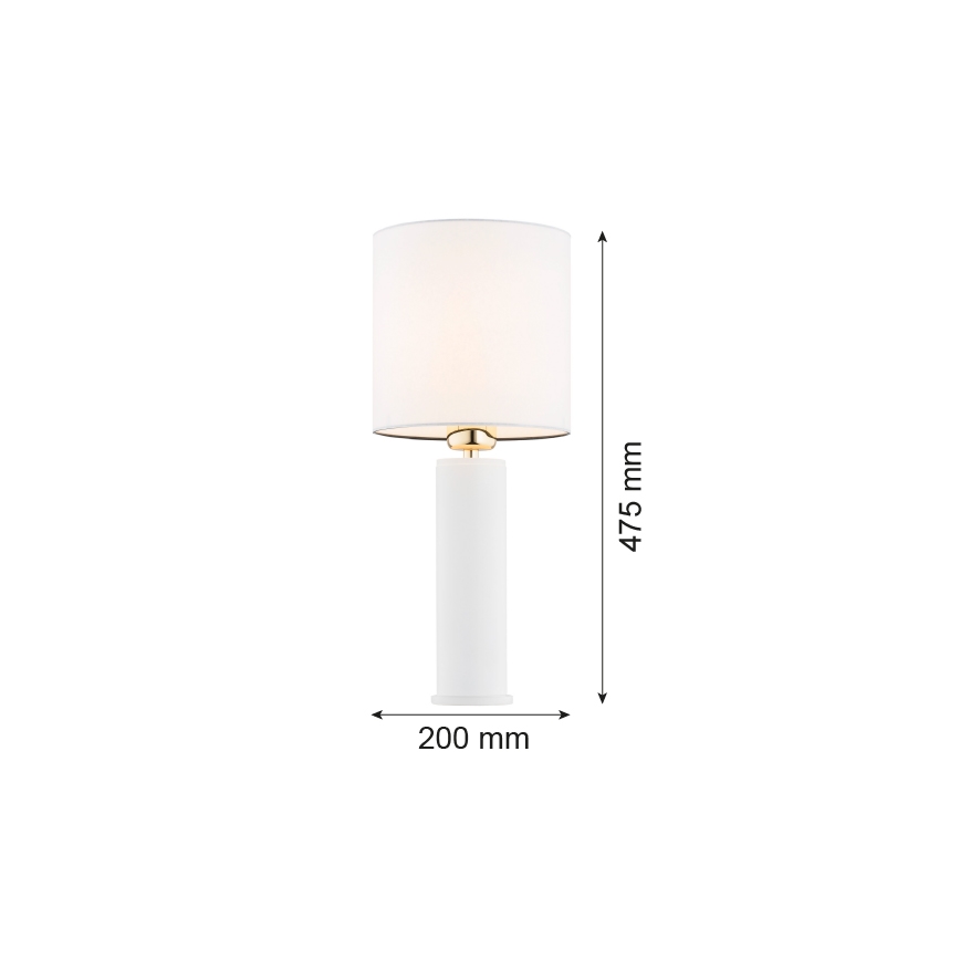 Argon 4231 - Lampe de table ALMADA 1xE27/15W/230V blanc