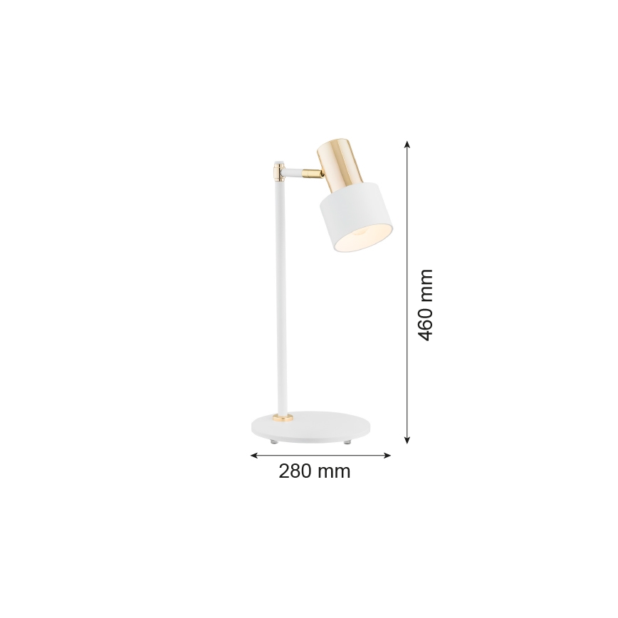 Argon 4256 - Lampe de table DORIA 1xE27/15W/230V blanc/laiton