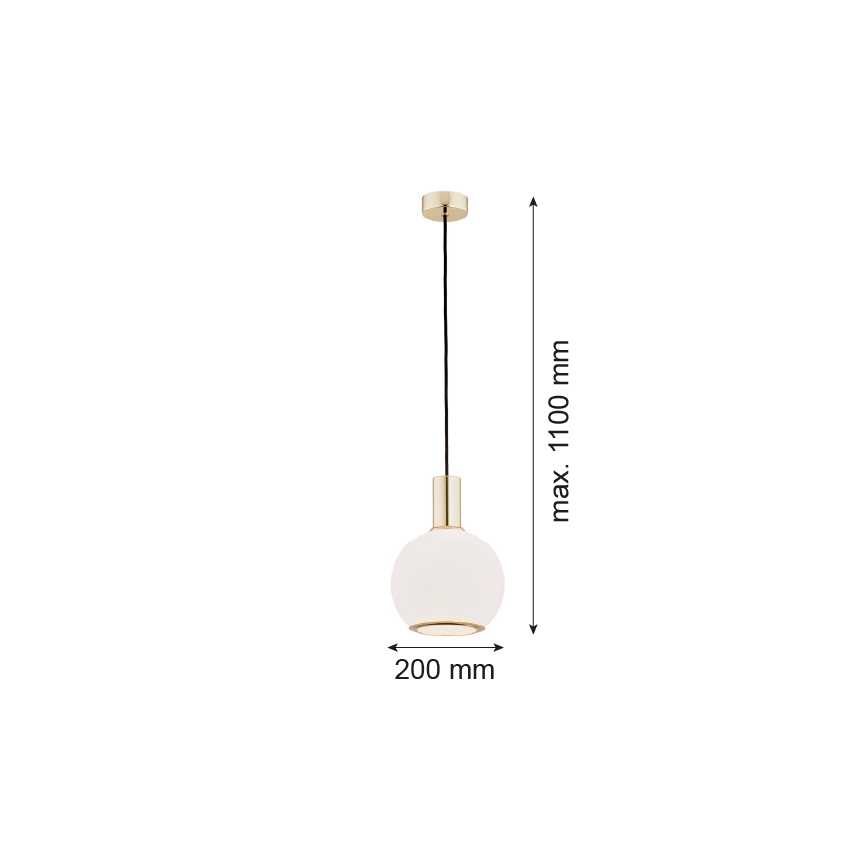 Argon 4357 - Suspension filaire SAGUNTO 1xE27/15W/230V d. 20 cm laiton