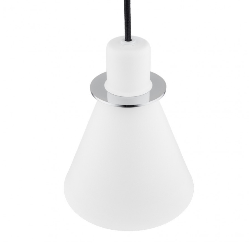 Argon 4681 - Suspension filaire BEVERLY 1xE27/15W/230V blanc / chrome brillant