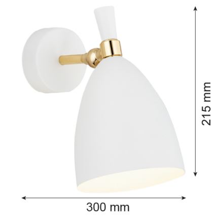 Argon 4699 - Applique murale CHARLOTTE 1xE27/15W/230V blanche/dorée