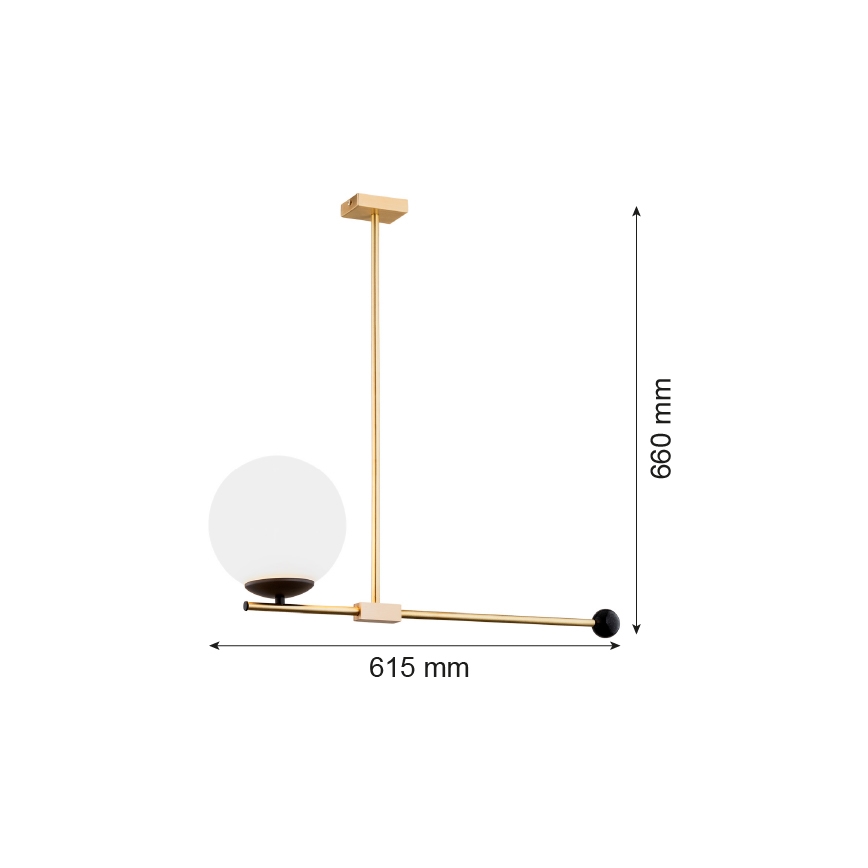 Argon 4738 - Lustre sur barre MEGAN 1xE14/7W/230V
