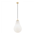 Argon 4879 - Suspension filaire JESSE 1xE27/15W/230V doré/blanc