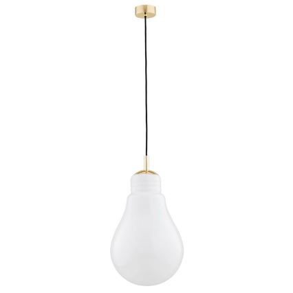 Argon 4879 - Suspension filaire JESSE 1xE27/15W/230V doré/blanc