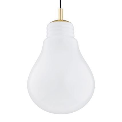 Argon 4879 - Suspension filaire JESSE 1xE27/15W/230V doré/blanc