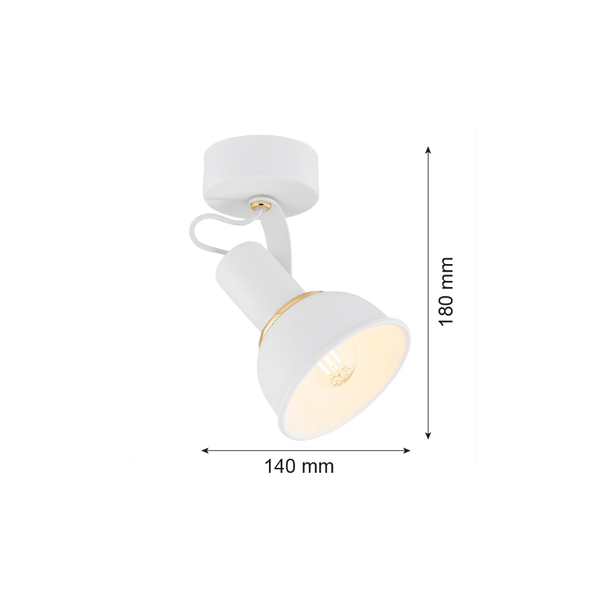 Argon 4899 - Spot TWIST 1xE14/7W/230V blanc/doré