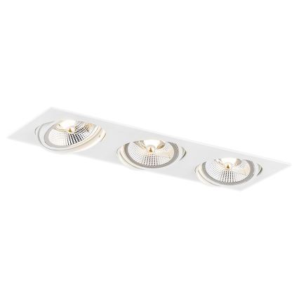 Argon 6115 - Luminaire encastrable OLIMP 3xGU10-AR111/12W/230V blanc