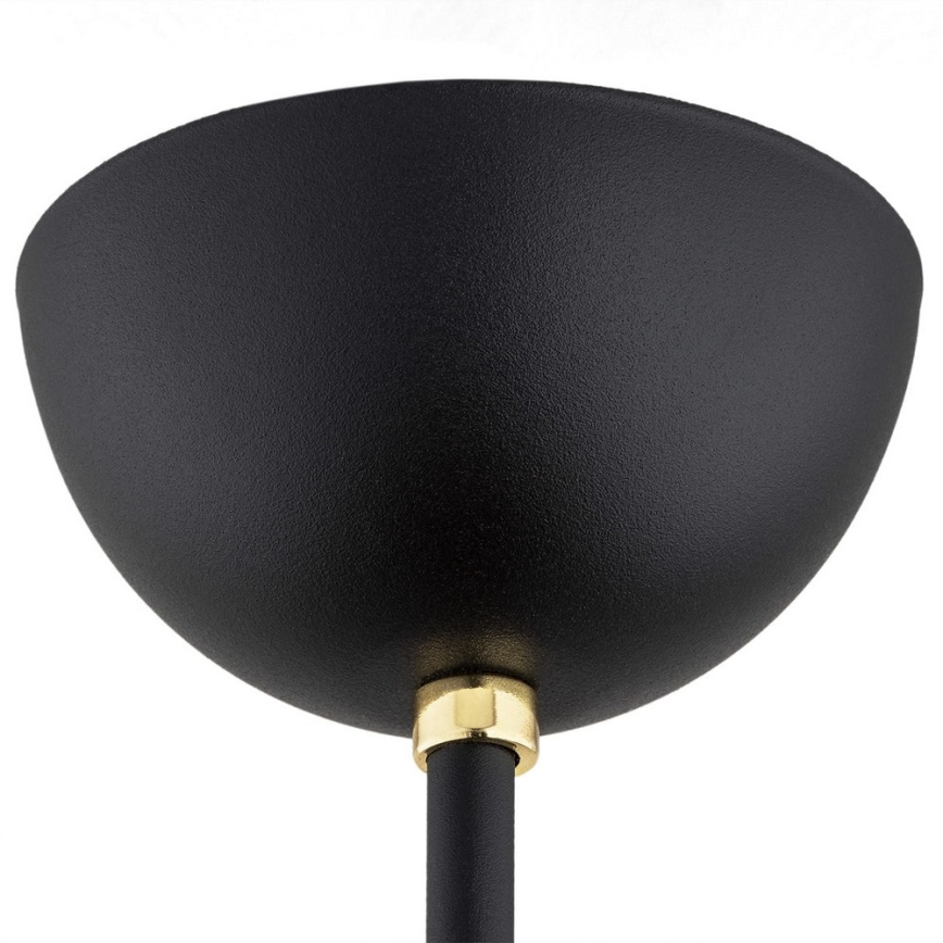 Argon 6144 - Lustre sur barre AVILA PLUS 3xE27/15W/230V noir/doré/blanc