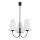 Argon 6268 - Suspension avec tige SAFIANO 3xE27/15W/230V noir
