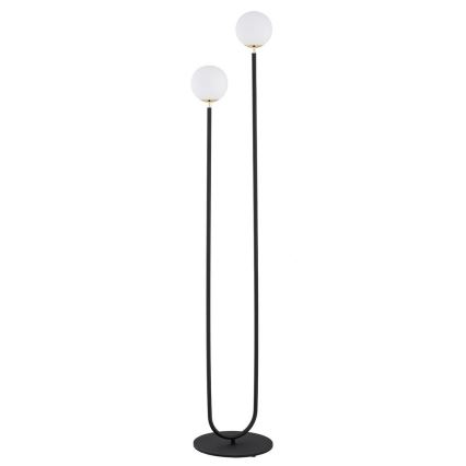 Argon 7073 - Lampadaire FERRONE 2xE14/7W/230V noir/blanc/doré