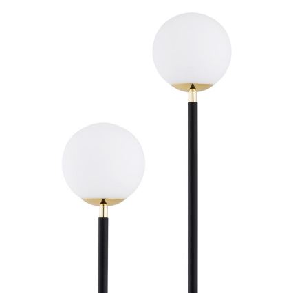 Argon 7073 - Lampadaire FERRONE 2xE14/7W/230V noir/blanc/doré