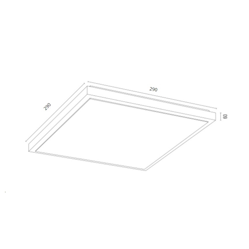 Argon 7167 - Plafonnier CARLSON 2xE27/15W/230V 29x29 cm doré