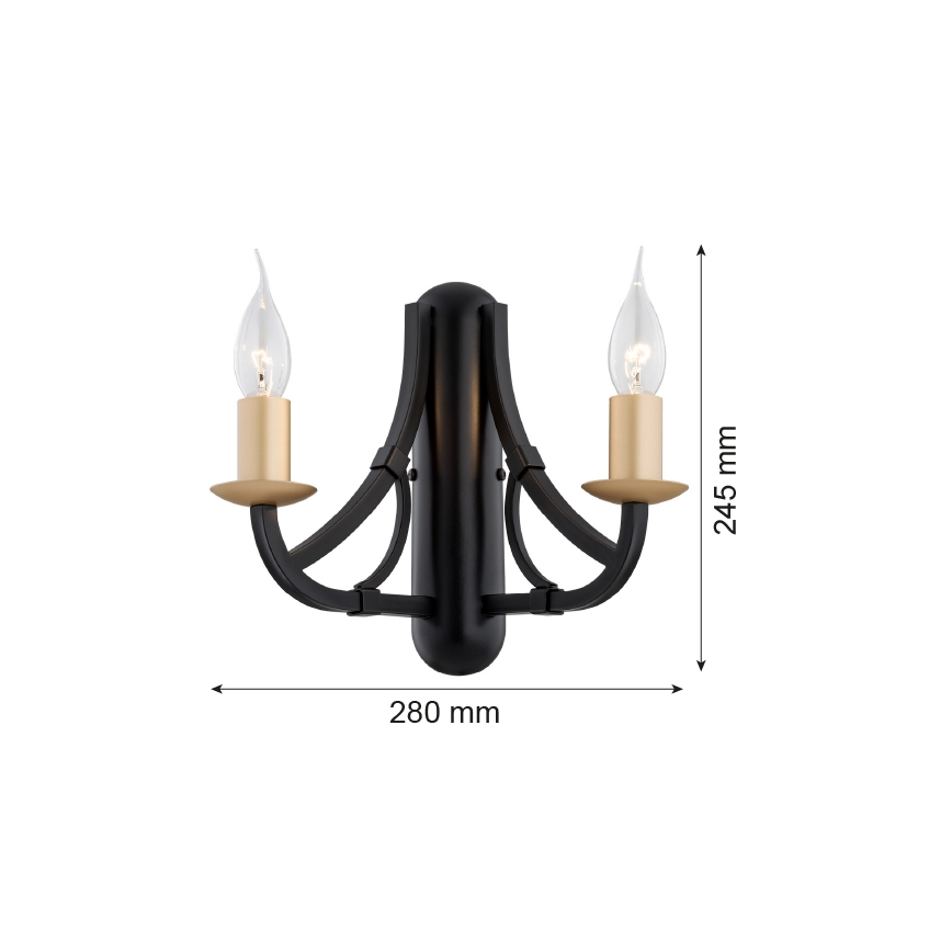 Argon 7181 - Applique murale LORENZO 2xE14/7W/230V