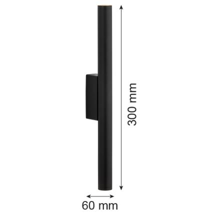 Argon 7222 - Applique murale GRECO 2xLED/4,2W/230V 3000K noir