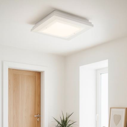 Argon 7266 - Plafonnier TABOR 2xE27/15W/230V 32x32 cm blanc