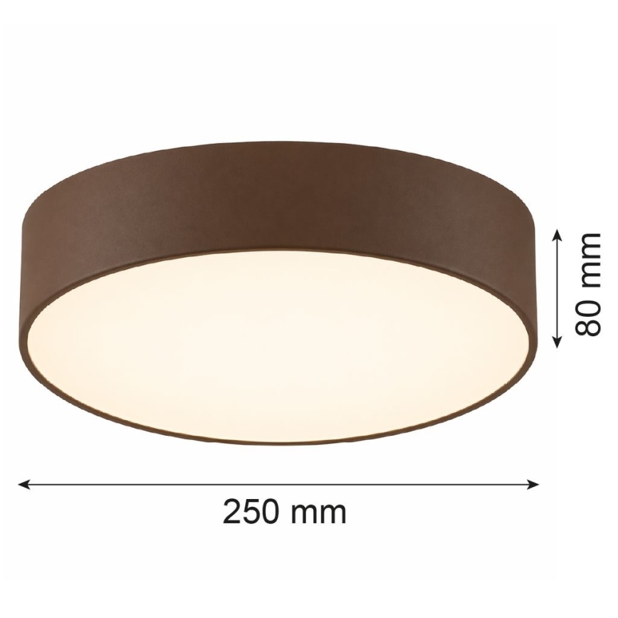 Argon 7295 - Plafonnier DARLINGOS 2xE27/15W/230V Ø 25 cm marron