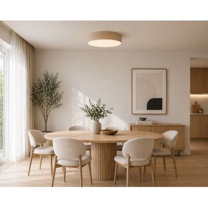 Argon 7296 - Plafonnier DARLINGOS 2xE27/15W/230V Ø 25 cm beige