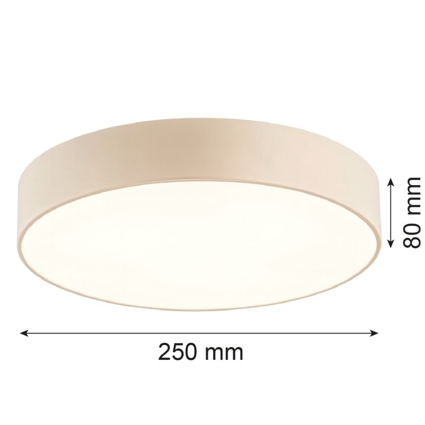 Argon 7296 - Plafonnier DARLINGOS 2xE27/15W/230V Ø 25 cm beige