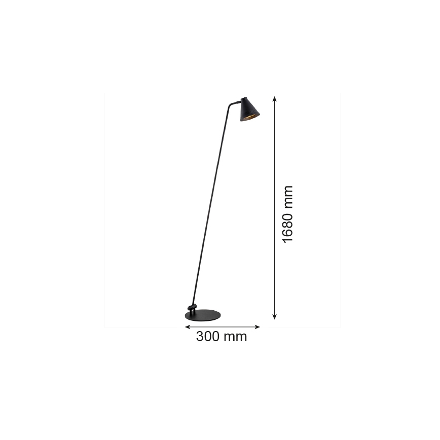 Argon 8003 - Lampadaire AVALONE 1xE27/15W/230V noir