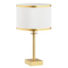 Argon 8029 - Lampe de table ABBANO 1xE27/15W/230V laiton/blanc
