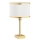 Argon 8029 - Lampe de table ABBANO 1xE27/15W/230V laiton/blanc