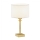 Argon 8047 - Lampe de table ABBANO 1xE27/15W/230V laiton/blanc