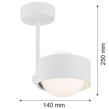 Argon 8058 - Lustre sur barre MASSIMO PLUS 1xG9/6W/230V blanc