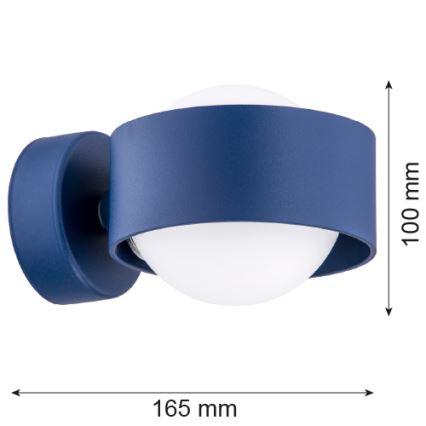 Argon 8061 - Applique murale MASSIMO PLUS 1xG9/6W/230V bleu