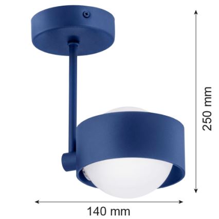 Argon 8062 - Lustre sur barre MASSIMO PLUS 1xG9/6W/230V bleu