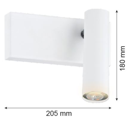 Argon 8064 - Spot mural ETNA 1xG9/6W/230V blanc