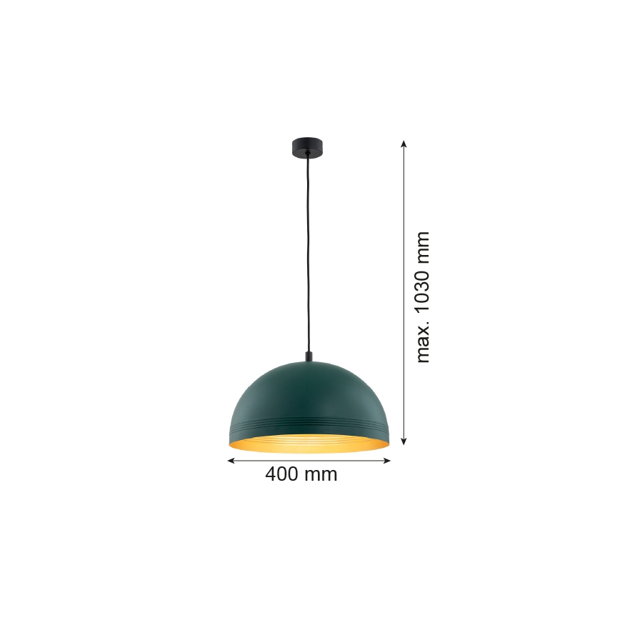 Argon 8243 - Suspension filaire BONITA 1xE27/15W/230V vert