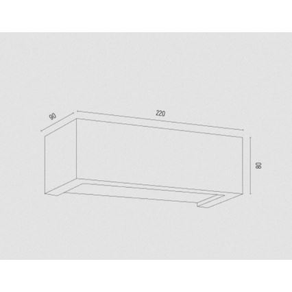 Argon 8249 - Applique murale CASERTA 1xE27/15W/230V 22 cm