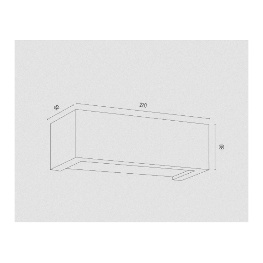 Argon 8249 - Applique murale CASERTA 1xE27/15W/230V 22 cm