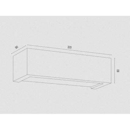 Argon 8252 - Applique murale CASERTA 1xE27/15W/230V 32 cm