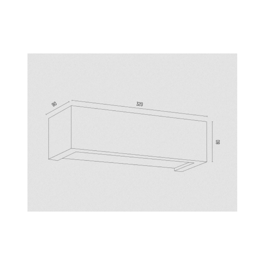 Argon 8252 - Applique murale CASERTA 1xE27/15W/230V 32 cm