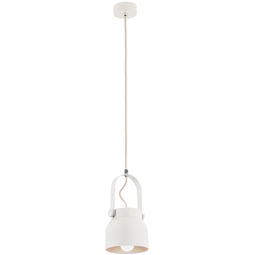 Argon 8290 - Suspension filaire LOGAN 1xE27/15W/230V diam. 14 cm blanc