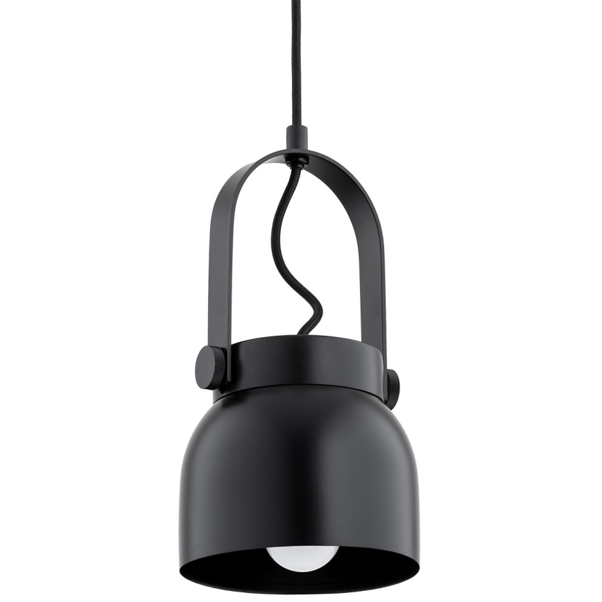 Argon 8291 - Suspension filaire LOGAN 1xE27/15W/230V diam. 14 cm noir
