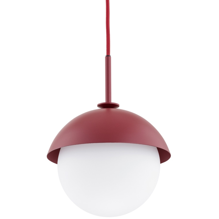 Argon 8296 - Suspension filaire CAPPELLO 1xE27/15W/230V rouge
