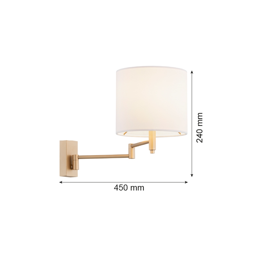 Argon 8314 - Applique murale DOLCE 1xE27/15W/230V