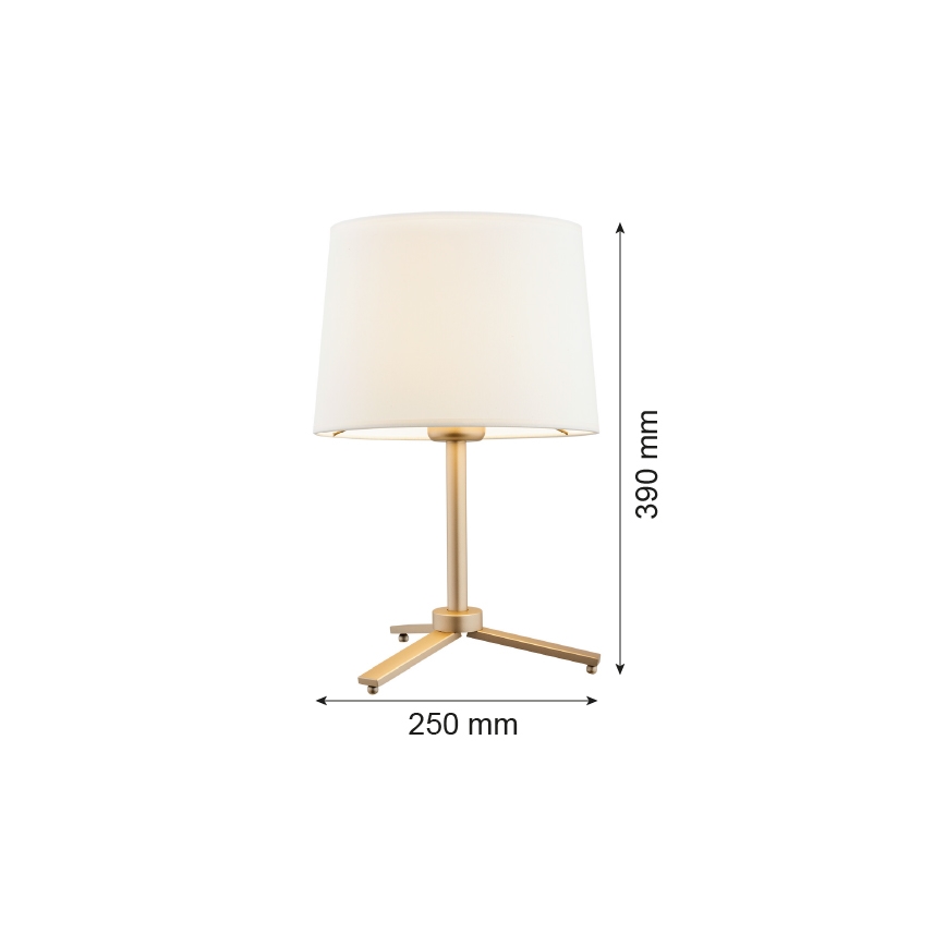 Argon 8318 - Lampe de table CAVALINO 1xE27/15W/230V 39 cm crème/doré