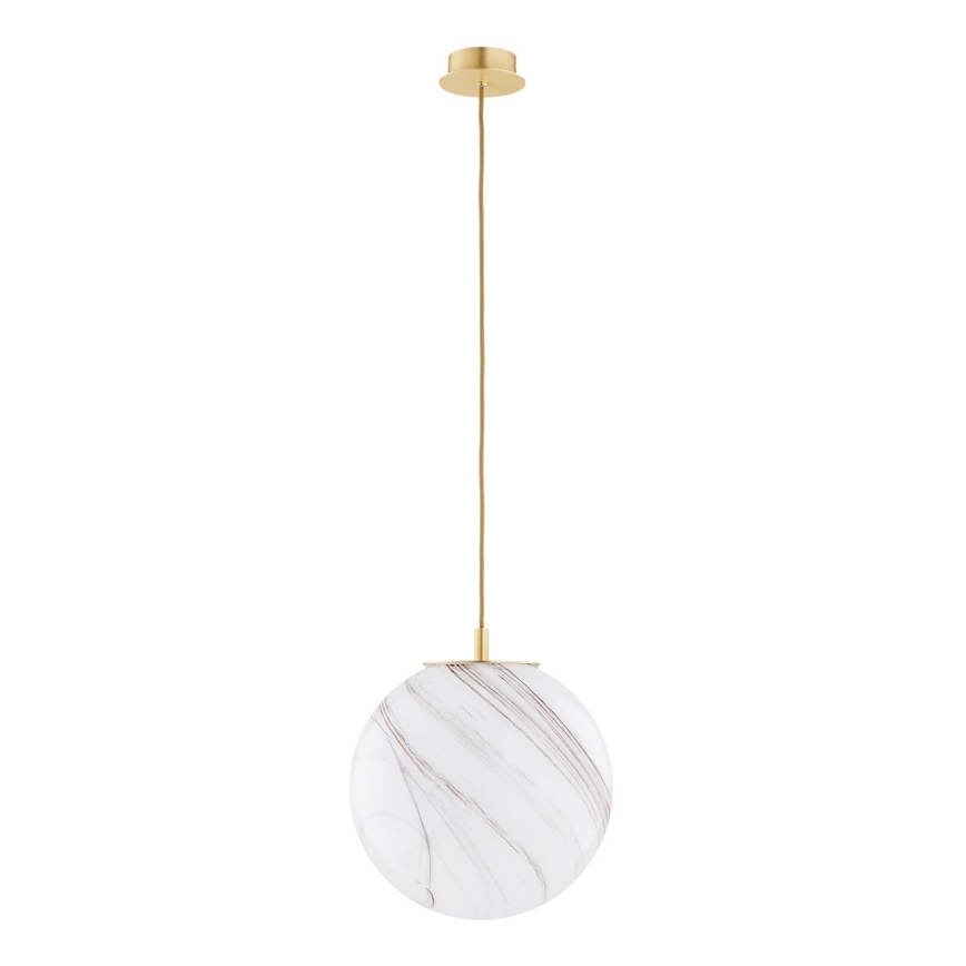 Argon 8448 - Suspension filaire ALMIROS 1xE27/15W/230V d. 30 cm albâtre doré