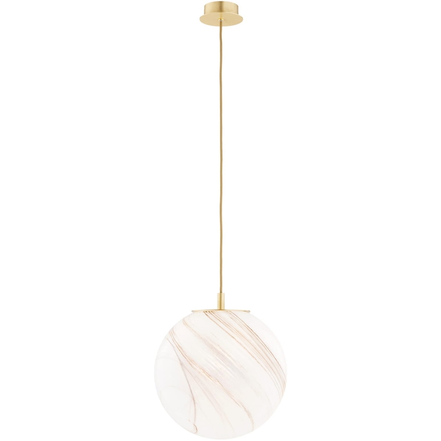 Argon 8448 - Suspension filaire ALMIROS 1xE27/15W/230V d. 30 cm albâtre doré